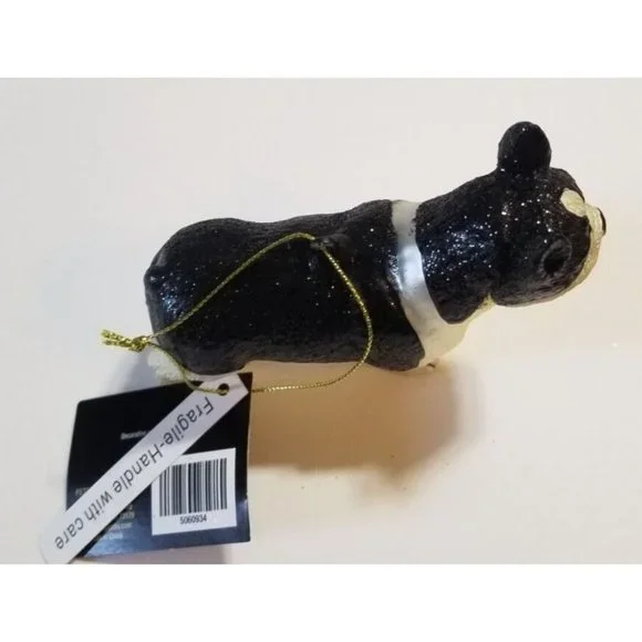 Robert Stanley Home Collection Christmas Ornament Boston Terrier Dog Black White - Picture 7 of 9